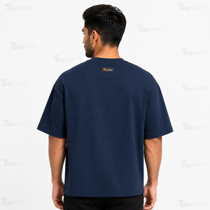 Camisetas de Manga Corta para Hombre, Estilo Vintage, Lavadas, Oversize, Ecológicas, Transpirables, de Algodón Jersey 220g, Cuello Redondo, Corte Holgado, en Oferta - Product Image 4