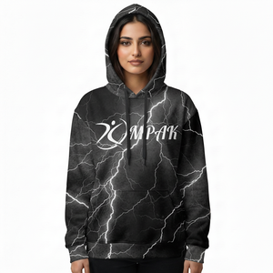 เสื้อฮู้ดดี้โอเวอร์ไซส์สไตล์ลำลองทันสมัยสำหรับทุกเพศ พร้อมลายพิมพ์แบบ Sublimation ทั่วตัว สำหรับแบรนด์เสื้อผ้าสตรีทแวร์ - Product Image 1