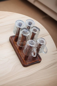 Cổ Điển Hình Chữ Nhật Bằng Gỗ Barware Đứng Thân Thiện Với Môi Âm Nhạc Thủy Tinh Chủ <span class=keywords><strong>Kitsch</strong></span> Với Bàn Trang Trí - Product Image 3