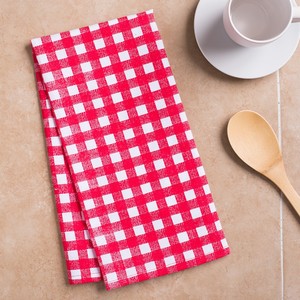 Serviette de cuisine carrée imprimée en coton 100% tissé, écologique, lavable en machine - Product Image 1