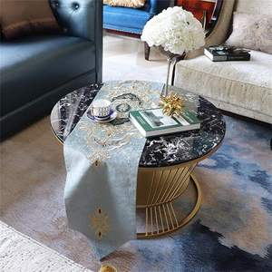 Table Basse Moderne en Métal et Marbre Écologique et Durable pour Salons, Intérieurs de Bureaux, Cafés – Idéale pour les Accueils et les Services de Restauration – Tarif en Gros - Product Image 4