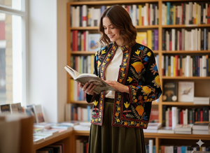 Veste en velours brodée Suzani tricotée à la main, style ethnique bohème, kimono d'hiver, manteau de festival, cadeau unique pour femme - Product Image 2