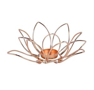 Support de bougie chauffe-plat en cuivre Lotus, résistant à la chaleur, décoration d'intérieur - Product Image 2