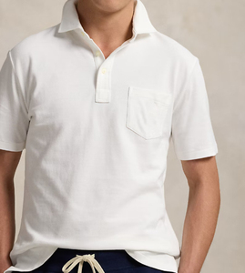 Polo à double couture pour homme en tissu mélangé coton, confortable, décontracté, tendance, de qualité supérieure, à manches courtes, pour un usage quotidien - Product Image 3