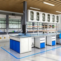 Tables de laboratoire modulaires en acier EVERGREAT personnalisées avec armoires et bancs de laboratoire pour hôpitaux et écoles, design moderne multifonctionnel