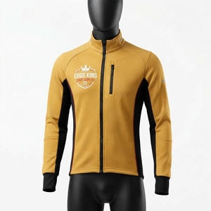 Chaqueta de Ciclismo para Hombre con Cierre Completo, Cortavientos, de Secado Rápido, Ecológica, de Manga Larga, Ropa Deportiva - Product Image 1