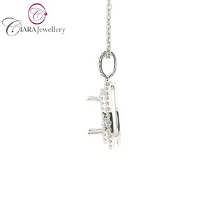 ขายร้อน AU750ทอง18K คู่หรูหราพร้อม G/VS เพชรธรรมชาติ9X6MM ลูกแพร์รูปร่างเหมาะเหมาะเหมาะเป็นของขวัญจี้ - Product Image 2