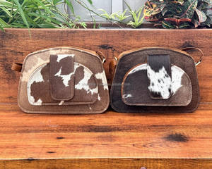 Nuevo bolso cruzado de cuero genuino de piel de vaca con pelo Real con estilo occidental, bolsos de hombro de diseñador de lujo hechos a mano para mujer bohemios - Product Image 5