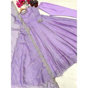 Vestido de Fiesta con Diseño Elegante, Dupatta y Pantalón, Estilo Salwar Kameez en Poliéster, Moderno y Cómodo - Product Image 6