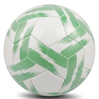 Equipo de entrenamiento de fútbol barato cuero de Pvc sin logotipo balón de fútbol blanco en blanco liso para regalos