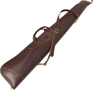 Étui en cuir de vachette pour fusil de 48-50 pouces, sacoche de transport souple avec bandoulière pour la chasse - Product Image 1