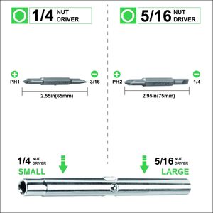 Tournevis multi-embouts 6 en 1 et tournevis à écrous pour réparation de précision, atelier et bricolage ZetomedPro - Product Image 4