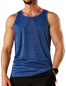 Camiseta Deportiva Sólida para Hombre, Ropa de Entrenamiento, Camiseta sin Mangas de Verano para Gimnasio, Mezcla de Poliéster, Transpirable, Absorbe la Humedad - Product Image 2