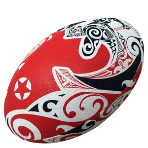 Balón de Rugby Promocional Hecho de Caucho Sintético Resistente, Balón con Logotipo Totalmente Personalizable, Ideal para Eventos Corporativos y Promoción Deportiva - Product Image 1
