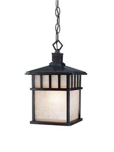 โคมไฟแขวนกลางแจ้งทันสมัย โครงโลหะพร้อมกระจกฝ้า สำหรับระเบียงสวน โคมไฟเพดาน - Product Image 3