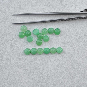พลอยคริโซเพรสสีเขียว6มม. พลอยทรงกลมเรียบทรงหลวมอัญมณีอุปกรณ์แบบทำมือที่กำลังมาแรง2024 - Product Image 1