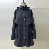 Manteau d'hiver court à capuche imperméable haut de gamme pour femmes avec logo personnalisé |   Fabricant OEM ODM 100% polyester