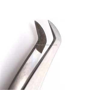 Fiber Tip Eyelash Extension Tweezers Stainless Steel Custom Curved <b>Lash</b> Tweezers Reeax Enterprises RE-1021 A+ Grade - Product Image 4