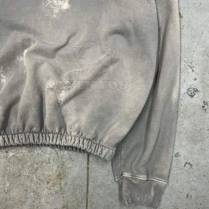 Sudaderas con Capucha de Diseño Personalizado de Alta Calidad, Sudaderas con Capucha Informales de Talla Grande con Efecto Desgastado - Product Image 6