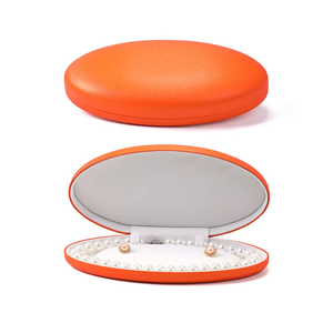 Caja de Joyería de Lujo Estilo Cuero, Caja de Exhibición de PU para Aretes y Collares de Perlas - Product Image 6