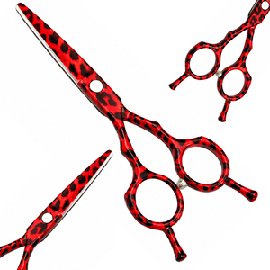 Premium 6'' Stainless Steel Hair Cutting <b>Scissors</b> Custom Printed Handle Low MOQ Durable Barber Shears for Salon and Personal Use - Product Image 1