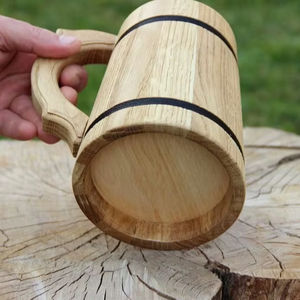 Taza de Café de Madera con Diseño Cultural, Producto de Exportación de Alta Calidad de la India, Artesanía Hereditaria - Product Image 1