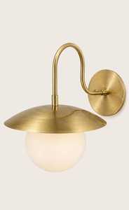 Vintage Brass <b>Wall</b> Lamp Globe Glass Shade LED <b>Sconce</b> Modern Corridor Bedroom Hotel <b>Lighting</b> - Product Image 4