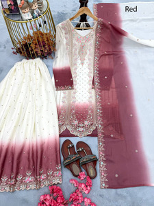 Beautiful Embroidered Sharara <b>Suit</b> <b>3</b> <b>Piece</b> Indian Salwar Kameez Set for <b>Women</b> Ethnic Party Wear designer clothes clothes <b>women</b> - Product Image 4