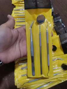 Kit d'examen dentaire, miroir de blanchiment des dents, détartreur, pinces, ensemble d'instruments de diagnostic de base, instruments chirurgicaux ergonomiques - Product Image 3