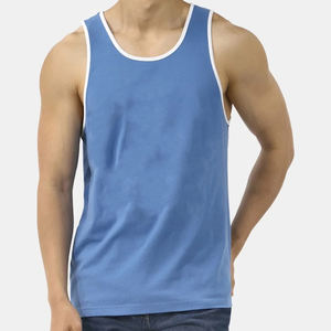 Camiseta Deportiva de Tirantes de Algodón de Alta Calidad para Hombre, Personalizada con Logotipo, Tallas Grandes, para Gimnasio, Fitness, Entrenamiento, Atletismo y Running - Product Image 3