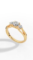 Anillo de Diamante Cultivado en Laboratorio de Alta Calidad, 5.4mm, Color D, Certificado IGI, Corte Brillante, Oro 14K, Venta al Por Mayor, Fabricante de Joyería Fina OEM