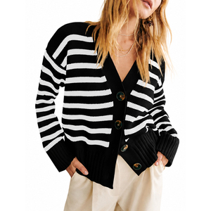 Winter <b>Cardigan</b> <b>Coat</b> With Embroidered Pattern And Button Women's Autumn Decoration Knitted Sweater For Streetwear - Product Image 4