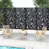 Panneau de clôture décoratif en aluminium résistant aux intempéries pour la décoration de clôtures extérieures et la construction paysagère