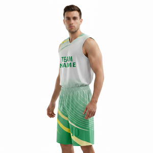 Créez votre propre uniforme de basket-ball avec logo personnalisé, uniforme de basket-ball à prix avantageux, uniforme de basket-ball en vente flash - Product Image 3