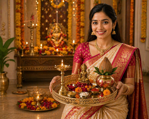 Round <b>Mirrored</b> Metal Storage <b>Tray</b> With Gold Filigree Edge For Table Use Modern Luxury Design Single Tier With Lid - Product Image 5