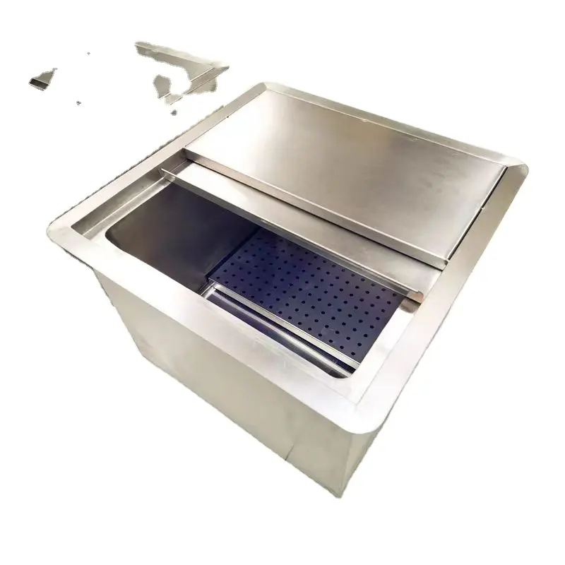 Commercial Outdoor and Bar Station Ice Bin Ice Bucket Cold Wine Beer Ice Chest With Hinged Cover
