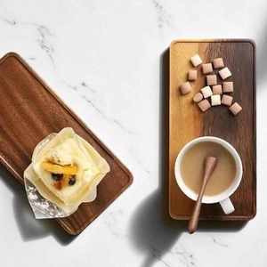 Plateau de service en bois de luxe – Plateau léger et moderne pour le thé, le café, le petit-déjeuner à la maison - Product Image 1