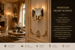 Grand European Venetian Baroque Luxury <b>Wall</b> <b>Sconce</b> Ornate Decorative <b>Wall</b> <b>Light</b> with Elaborate Mirror Detailing, Premium Brass - Product Image 6