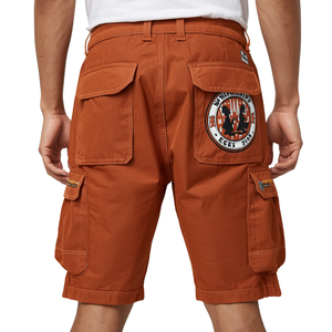 Pantalones Cortos Cargo para Hombre con Diseño Urbano y Bolsillos Utilitarios Contemporáneos - Product Image 3