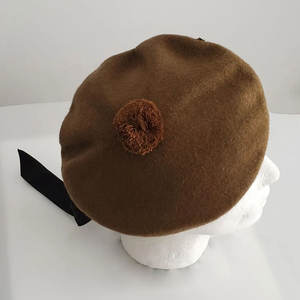 Chapeau Balmoral en laine écossaise 100% pure, fait main, marron, de haute qualité, avec Toorie, modèle 2026 - Product Image 6