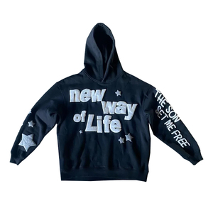 Sudadera con Capucha Oversize de Algodón, Estilo Urbano, Unisex, con Logotipo Personalizado - Product Image 1