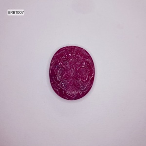 Pierre précieuse naturelle de rubis du Mozambique ovale sculpté chauffé de qualité supérieure, 48,31 ct, pièce unique, 29x24x5,40 mm, pour bijoux personnalisés - Product Image 2
