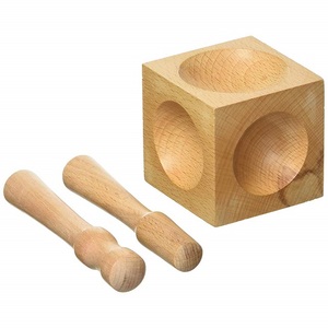 JIPSY Bloc de repoussage en bois et jeu de poinçons, idéal pour la création de formes bombées sur métal texturé sans perdre la texture, outil de fabrication de bijoux, Inde - Product Image 6