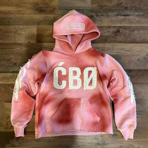 เสื้อฮู้ดดี้ปักลายแบบแพทช์เวิร์ค สตรีทแวร์ ผ้าฟลีซพรีเมียม ปักลายอย่างดี ผ้าฝ้ายหนานุ่ม ระบายอากาศได้ดี เหมาะสำหรับผู้ชายในฤดูหนาว - Product Image 1