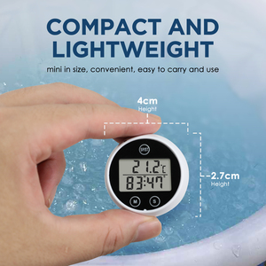 Thermomètre numérique flottant 2-en-1 et minuteur de compte à rebours, étanche IP68, capteur de température haute précision pour bains à remous - Product Image 5