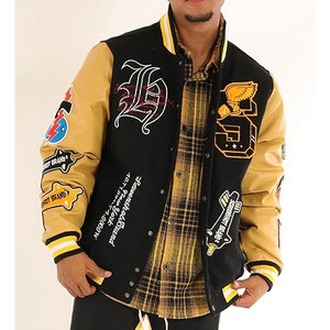 Unisex Varsity Streetwear Urban Stand Front Heavy Fashion <b>Jacket</b> Casual Outerwear Premium <b>Winter</b> <b>Jacket</b> Comfortable Cotton Blend - Product Image 2