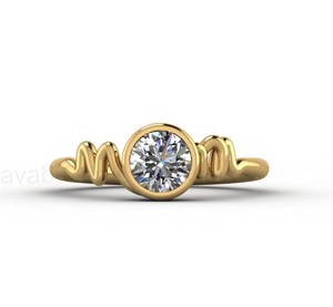 Best Selling 925 Sterling Silver 6mm CZ Diamond Initial Letter Personalized Mom <b>Ring</b> Wedding Eternity Band <b>Fine</b> Jewelry Gift - Product Image 6