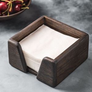 Boîte à mouchoirs décorative en bois, élégante boîte à serviettes pour salon, bureau, accessoire d'organisation élégant - Product Image 4