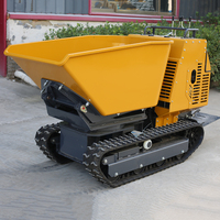 Transporteur sur chenilles TLERA, mini-benne lourde avec système de déchargement hydraulique