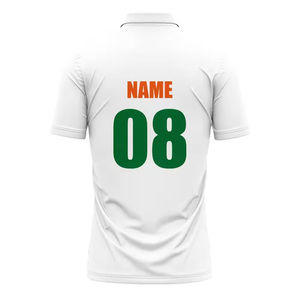เสื้อคริกเก็ตแบบกำหนดเอง ออกแบบได้ตามต้องการ เสื้อโปโลสำหรับทีม เสื้อยืดโปโลสำหรับเล่นกีฬา พร้อมชื่อและหมายเลขผู้เล่นสำหรับผู้ชาย - Product Image 5